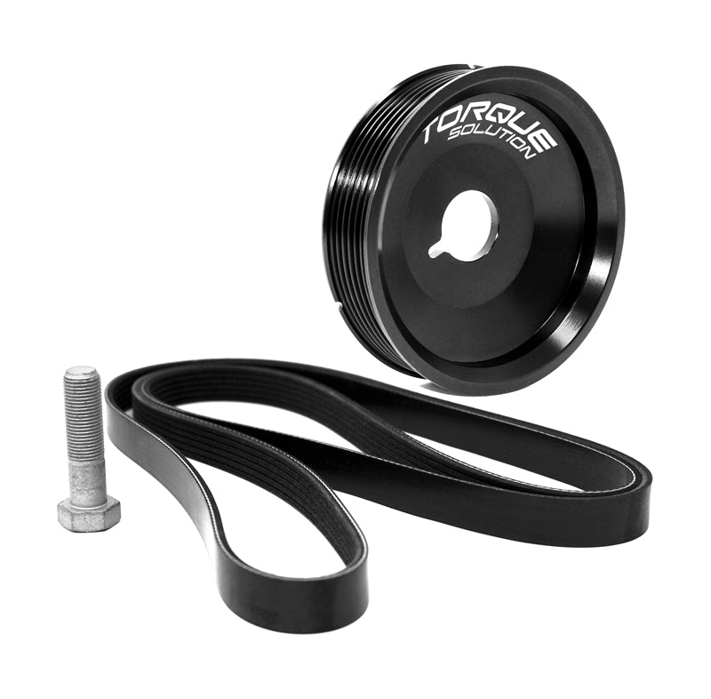 Torque Solution Underdrive Crank Pulley Kit Porsche Boxster/Cayman/996/997 w/AC (Excl Turbo Engines) TS-POR-458AC