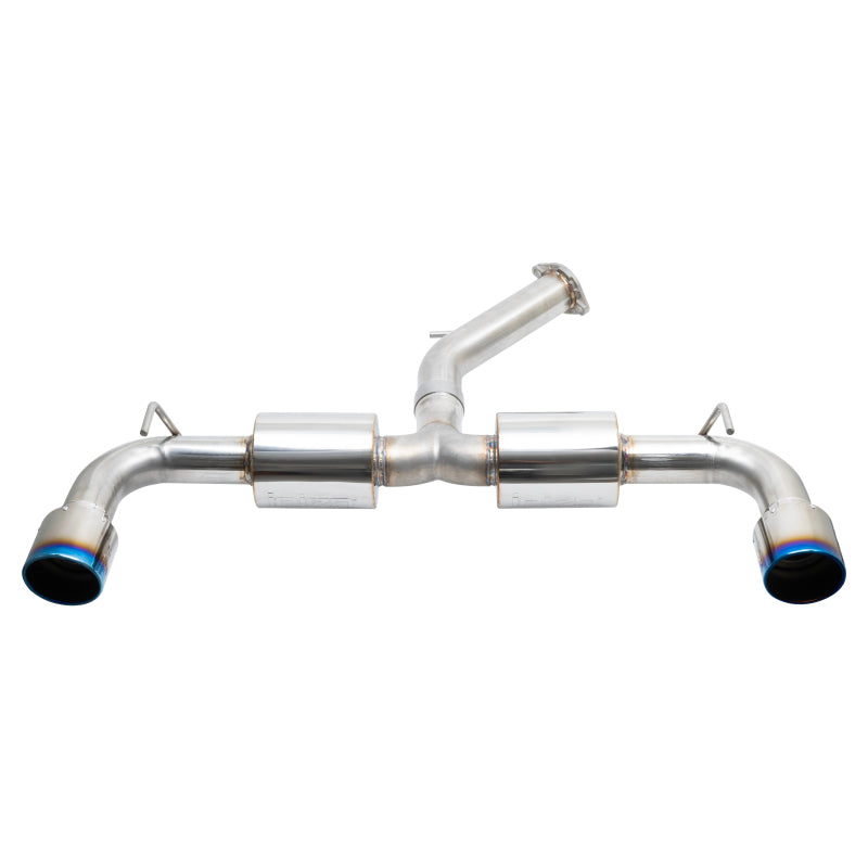 Injen 19-22 Hyundai Veloster N L4 2.0L Turbo Performance SS Axle Back Exhaust System - Burnt Ti Tips SES1343ABTT