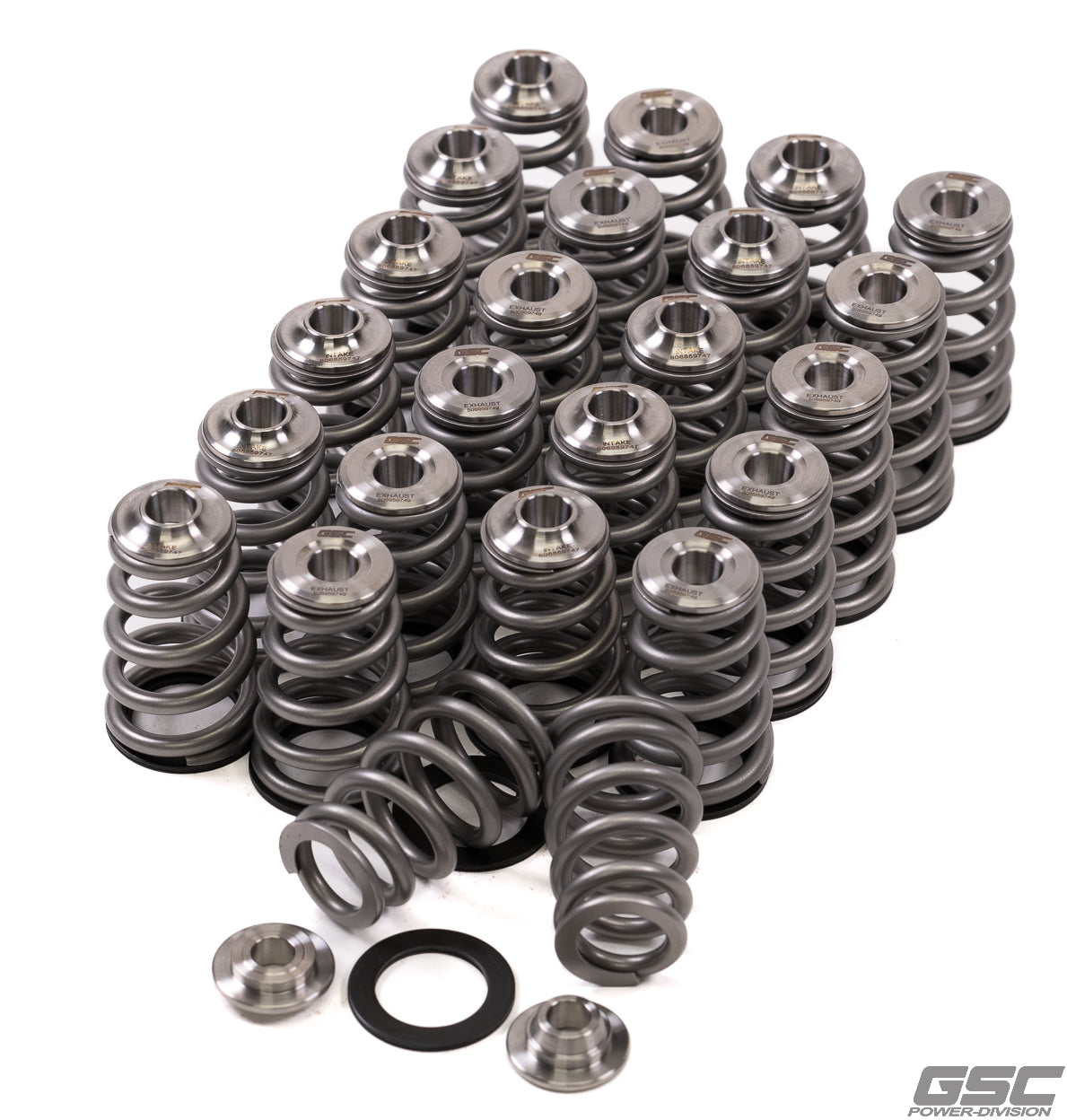 GSC P-D Nissan GTR VR38DETT Single Conical Valve Spring & Titanium Retainer Kit (Race Only)