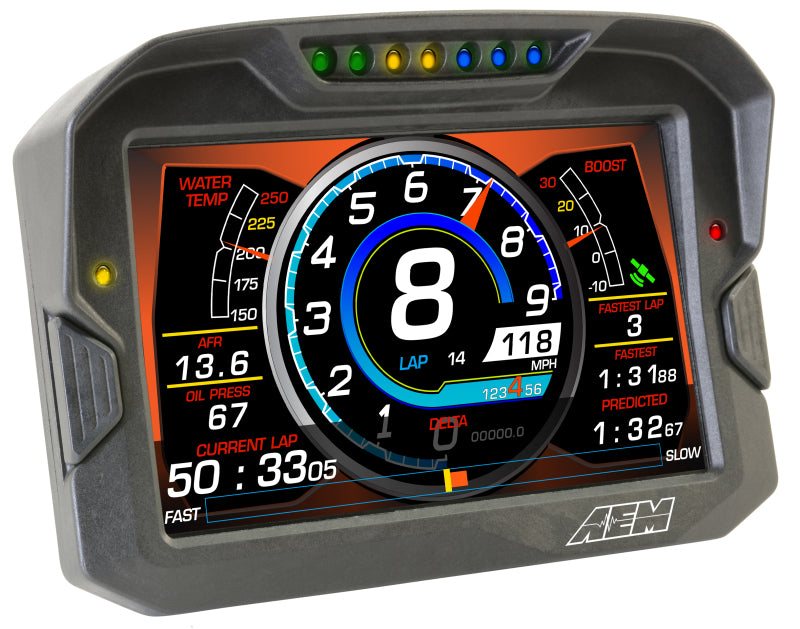 AEM CD-7 Logging GPS Enabled Race Dash Carbon Fiber Digital Display w/o VDM (CAN Input Only) 30-5703