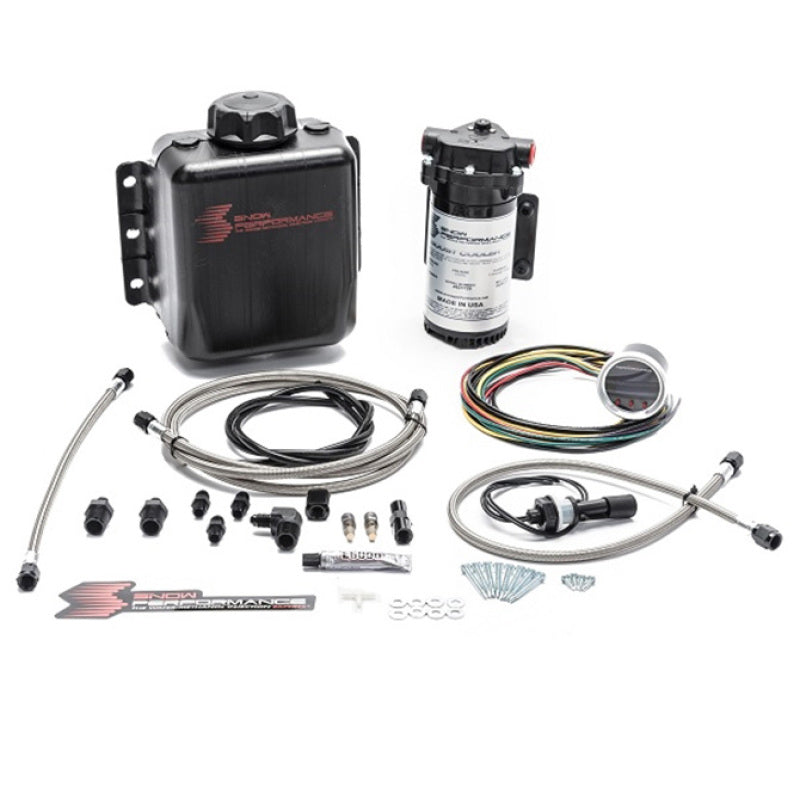 Snow Performance Stg 2 Boost Cooler F/I Prog. Water Injection Kit (SS Braided Line 4AN Fittings) SNO-210-BRD