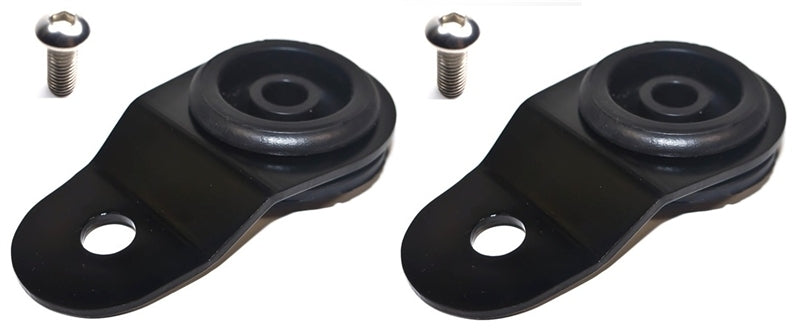 Torque Solution Radiator Mount Combo with Inserts (Black) : Mitsubishi Evolution 7/8/9 TS-EV-009IC