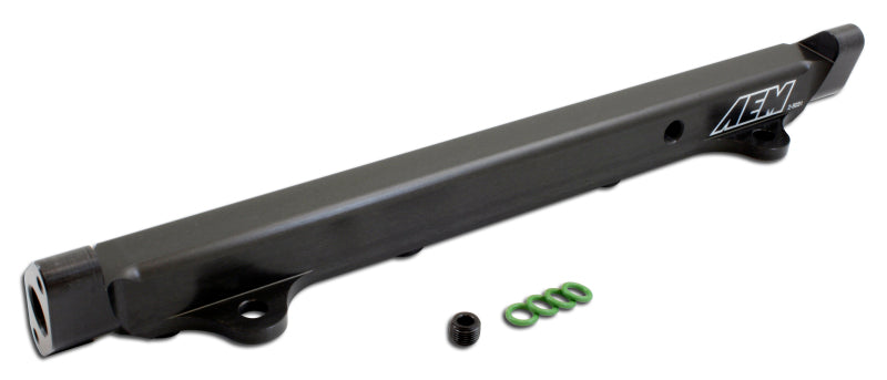 AEM 03-06 Evo 8 & 9 Black Fuel Rail 25-131BK