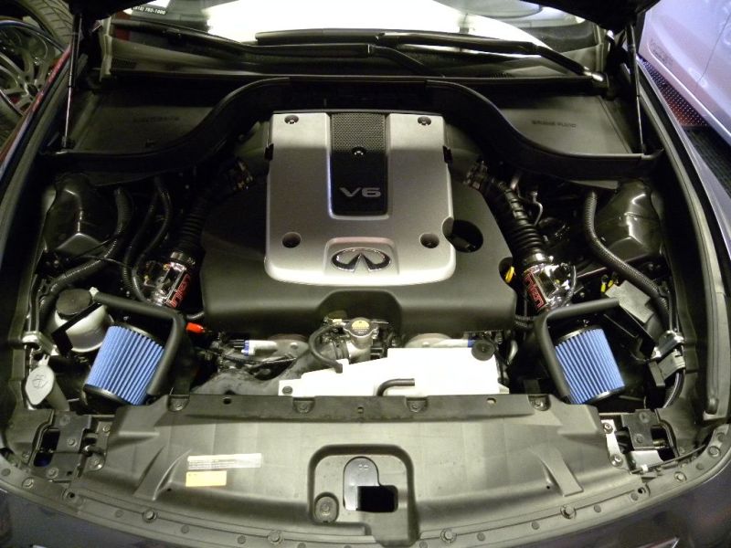 Injen 12 Infiniti G25 2.5L V6 Dual Black Short Ram Intake with MR Technology SP1961BLK
