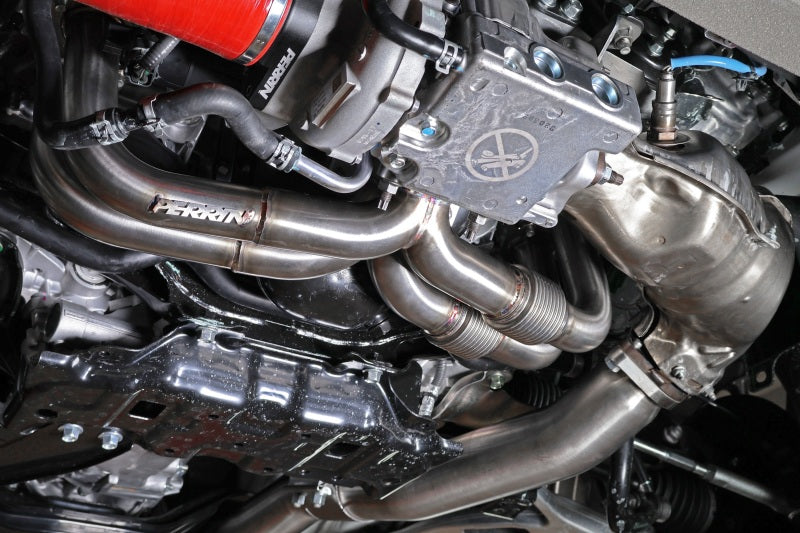 Perrin 22-24 Subaru WRX / 20-24 OBXT & Legacy XT / 19-24 Ascent Equal Length Header - Brushed SS PSP-EXT-058