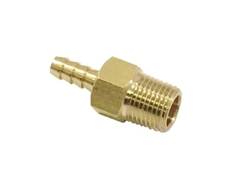 Torque Solution Brass 1/8 in NPT Fitting: Universal Straight Barb TS-NPT-18.SB