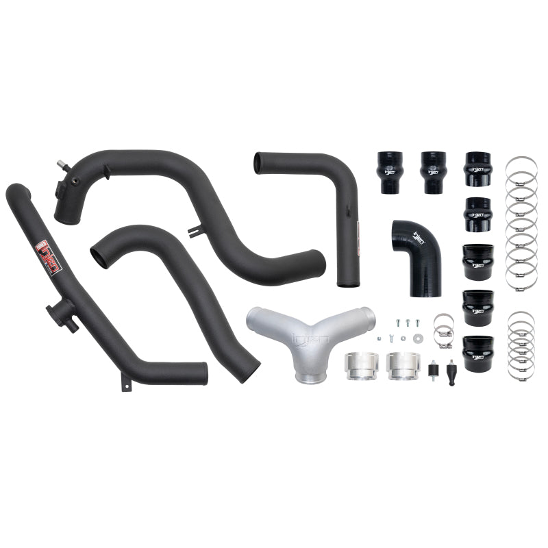 Injen 21-23 Ford Bronco 2.7L V6 (TT) EcoBoost SES Intercooler Pipes - Wrinkle Black SES9301ICPWB