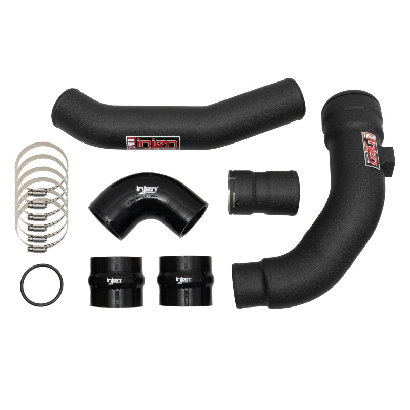 Injen 17-22 Ford F250/F/350/F-450/F-550 V8-6.7L Turbo Diesel Wrinkle Black Intercooler Piping Kit SES9004ICPWB