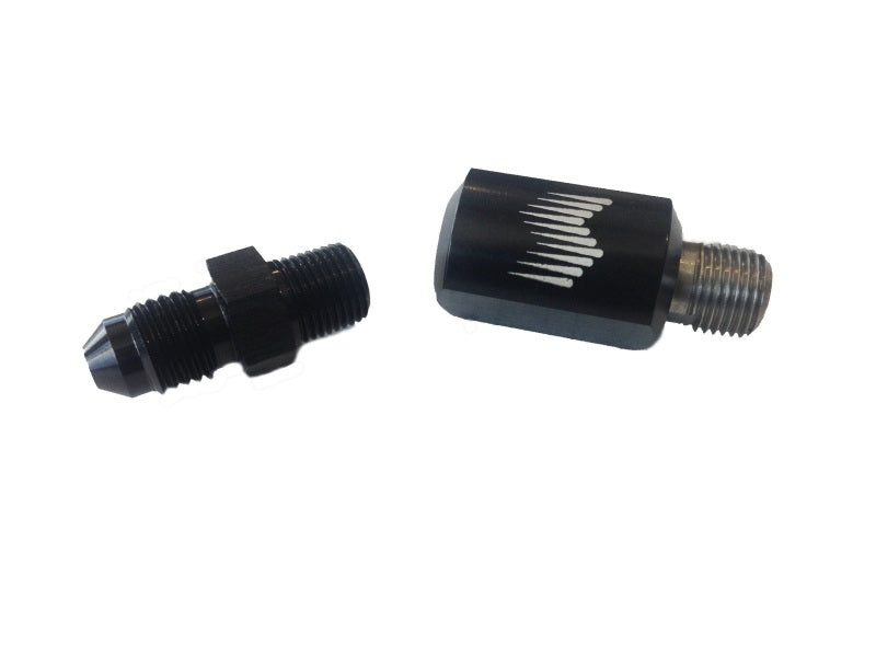 Snow Performance 1/8in. NPT Female to 4AN Male Low Profile Water Nozzle Holder 4AN Elbow SNO-809-BRD