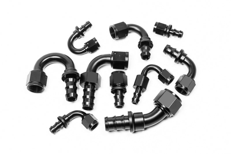 Radium Engineering 8AN 90Deg Pushlok Hose End 14-0208