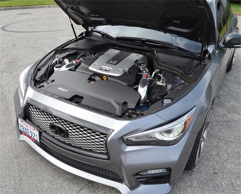 Injen 14 Infiniti Q50 3.7L V6 Polished Dual Short Ram Intake with MR Technology and Heat Shields SP1999P