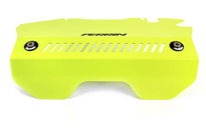 Perrin 15-16 Subaru WRX / STI Neon Yellow Pulley Cover For FA DIT Engines PSP-ENG-152NY