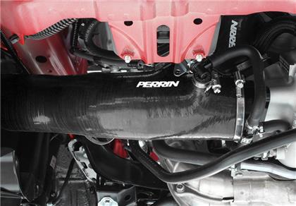 Perrin 2015+ Subaru WRX Black 3in Turbo Inlet Hose w/ Nozzle PSP-INT-424BK