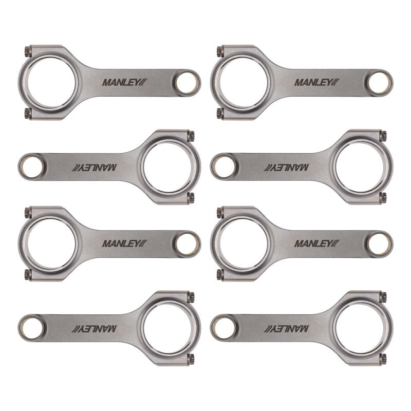 Manley Chevy Small Block LS-1 6.125in H Beam w/ ARP 2000 Connecting Rod Set 14051R-8