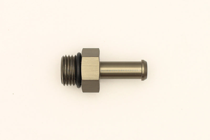DeatschWerks 6AN ORB Male To 5/16in Barb Fitting (Single Barb - Incl O-Ring) 6-02-0505