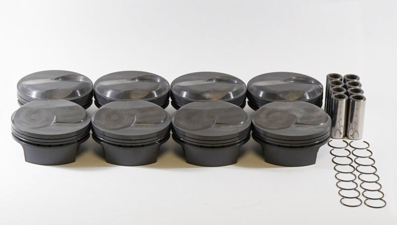 Mahle Chevy Big Block 600cid 4.605Bore 4.5Stk 6.385Rod 0.990Pin Forged Dome PowerPak Pistons 930239205