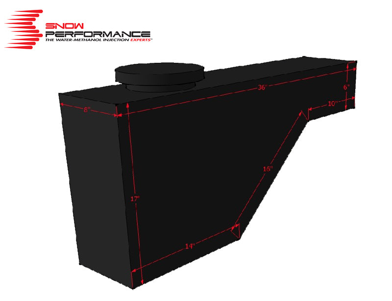 Snow Performance Water Tank Upgrade 10gal (w/Braided SS Line/Brackets/Solenoid/4AN Fittings) SNO-40015-BRD