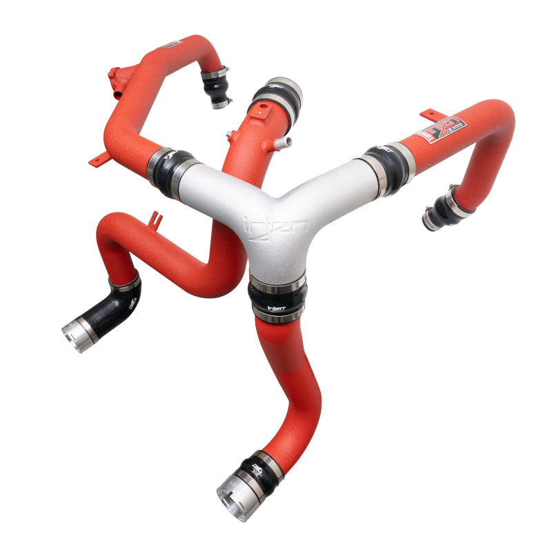 Injen 21-23 Ford Bronco 2.7L V6 (TT) EcoBoost SES Intercooler Pipes - Wrinkle Red SES9301ICPWR