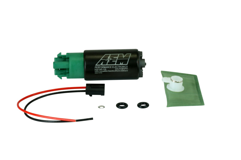 AEM 340LPH 65mm Fuel Pump Kit w/ Mounting Hooks - Ethanol Compatible 50-1215