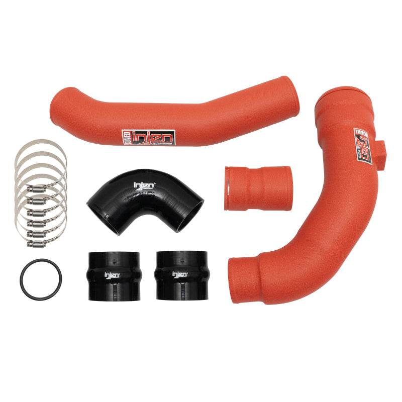 Injen 17-22 Ford F250/F/350/F-450/F-550 V8-6.7L Turbo Diesel Wrinkle Red Intercooler Piping Kit SES9004ICPWR