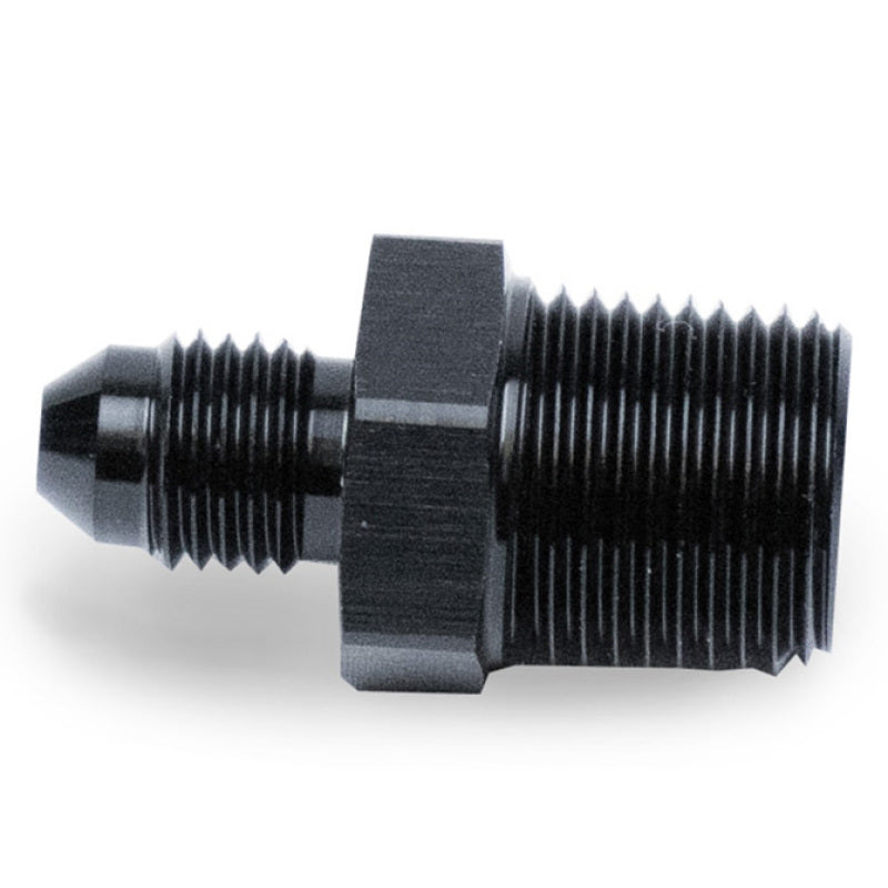 Snow Performance 3/8in NPT to 4AN Straight Water Fitting (Black) SNO-803-BRD