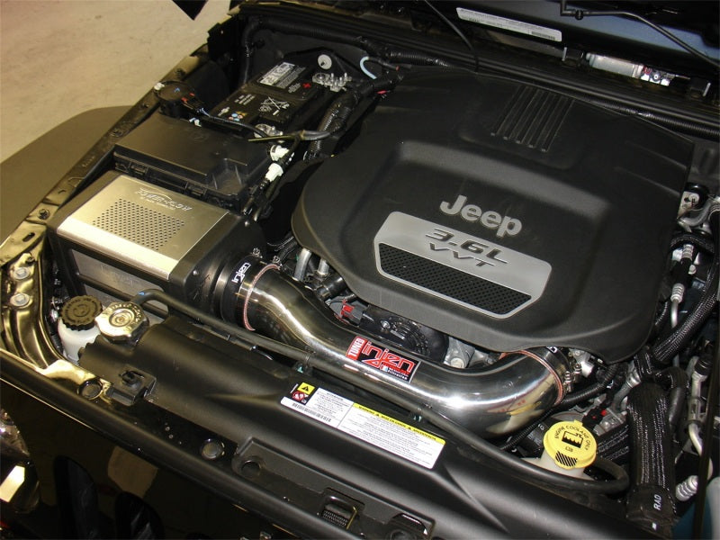 Injen 12-13 Jeep Wrangler JK 3.6L V6 Polished Short Ram Intake w/ Power Flow Box PF5003P