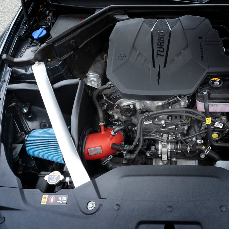 Injen 22-23 Kia Stinger 2.5L Turbo L4 Wrinkle Black Short Ram Tuned Intake System SP1352WB
