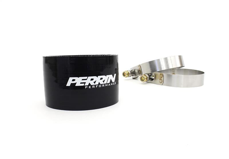 Perrin Subaru 02-07 WRX 04-14 STi Top Mount Intercooler Coupler Kit Black PSP-ITR-301BK