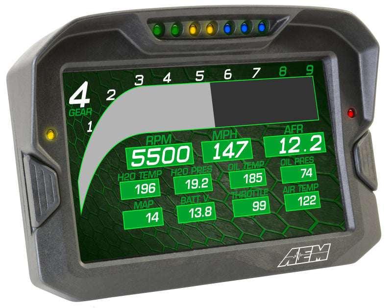 AEM CD-7 Logging GPS Enabled Race Dash Carbon Fiber Digital Display w/o VDM (CAN Input Only) 30-5703