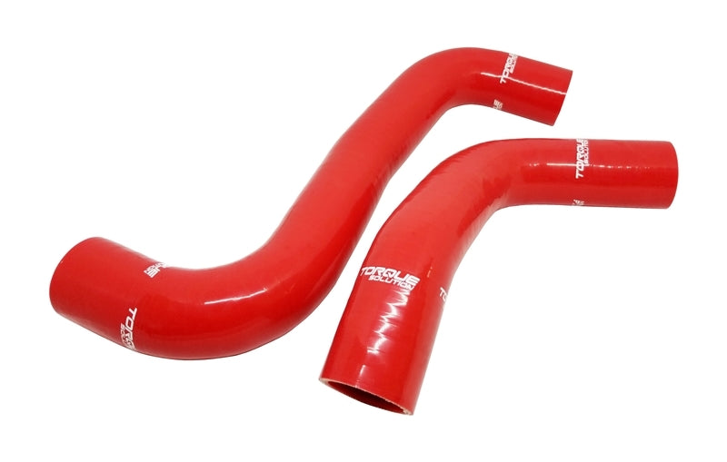Torque Solution 08-14 Subaru WRX / 08-18 STI / 09-13 Forester XT Silicone Radiator Hose Kit - Red TS-SU-420RD
