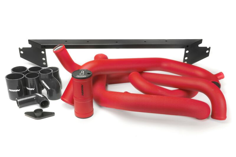 PERRIN 02-07 Subaru WRX/STI Front Mount Intercooler Boost Tube Kit - Red