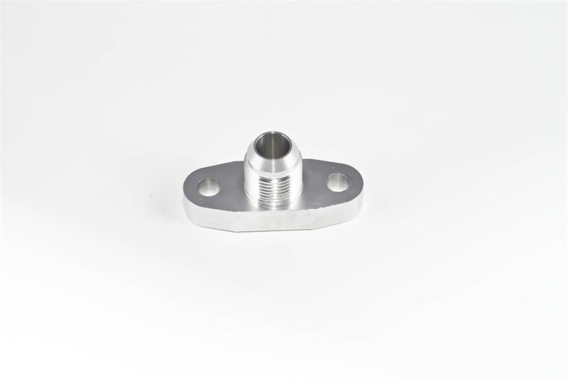 Torque Solution Billet Oil Drain Flange w/ Integrated -10 Flare: Universal T3/T4 & PTE Turbos TS-UNI-009