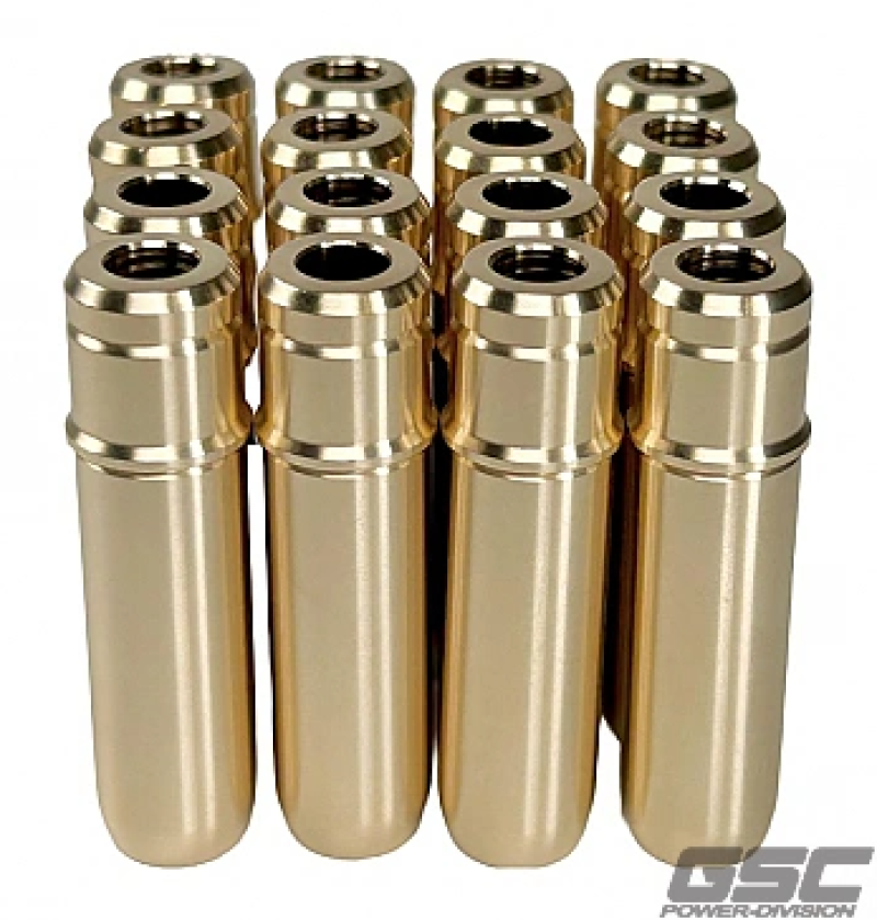 GSC P-D Ford 5.0L Coyote Gen 1/Gen 2 (STD) Intake/Exhaust Valve Guide w/Stopper - Set of 16 3130-16