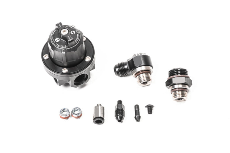 Radium Engineering 8AN ORB Direct Mount Regulator-Rotating Assembly (DMR-RA) - Black 20-1623-00