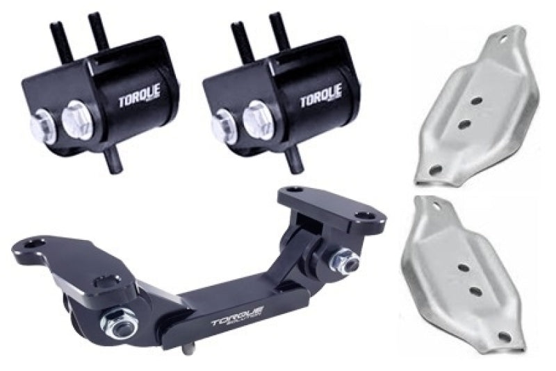 Torque Solution Engine/Transmission Mount Kit with OEM Mount Plates: 02-14 Subaru WRX / 04+ STI TS-SU-250.2-PL