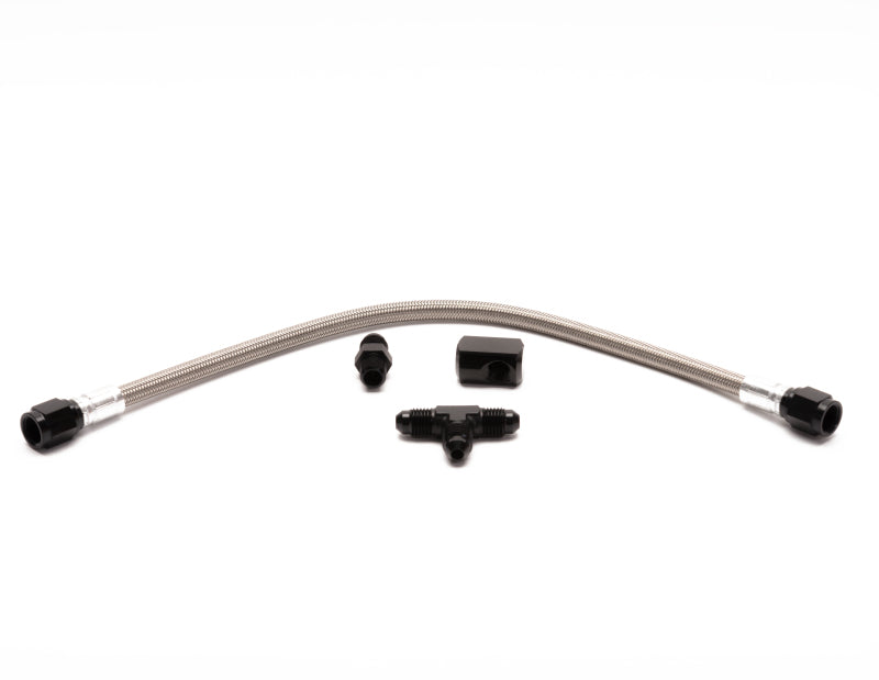 Snow Performance Water Dual Nozzle Upgrade SS Braided Line (For 4AN SS Braided Line Kit) SNO-40040-BRD