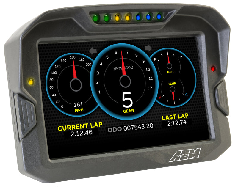 AEM CD-7 Logging GPS Enabled Race Dash Carbon Fiber Digital Display w/o VDM (CAN Input Only) 30-5703