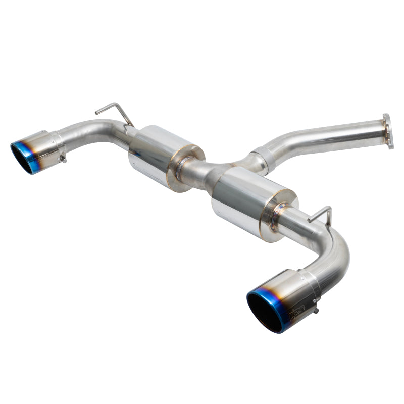 Injen 19-22 Hyundai Veloster N L4 2.0L Turbo Performance SS Axle Back Exhaust System - Burnt Ti Tips SES1343ABTT