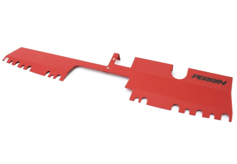 Perrin 15-21 WRX/STI Radiator Shroud (With OEM Intake Scoop) - Red PSP-ENG-512-4RD