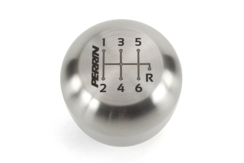 Perrin 17-18 Honda Civic Brushed Stainless Steel Large Shift Knob - 6 Speed PHP-INR-120SS
