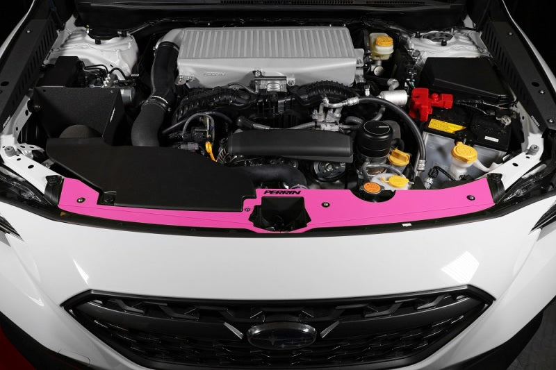 Perrin 22-23 Subaru WRX Radiator Shroud - Hyper Pink PSP-ENG-513HP