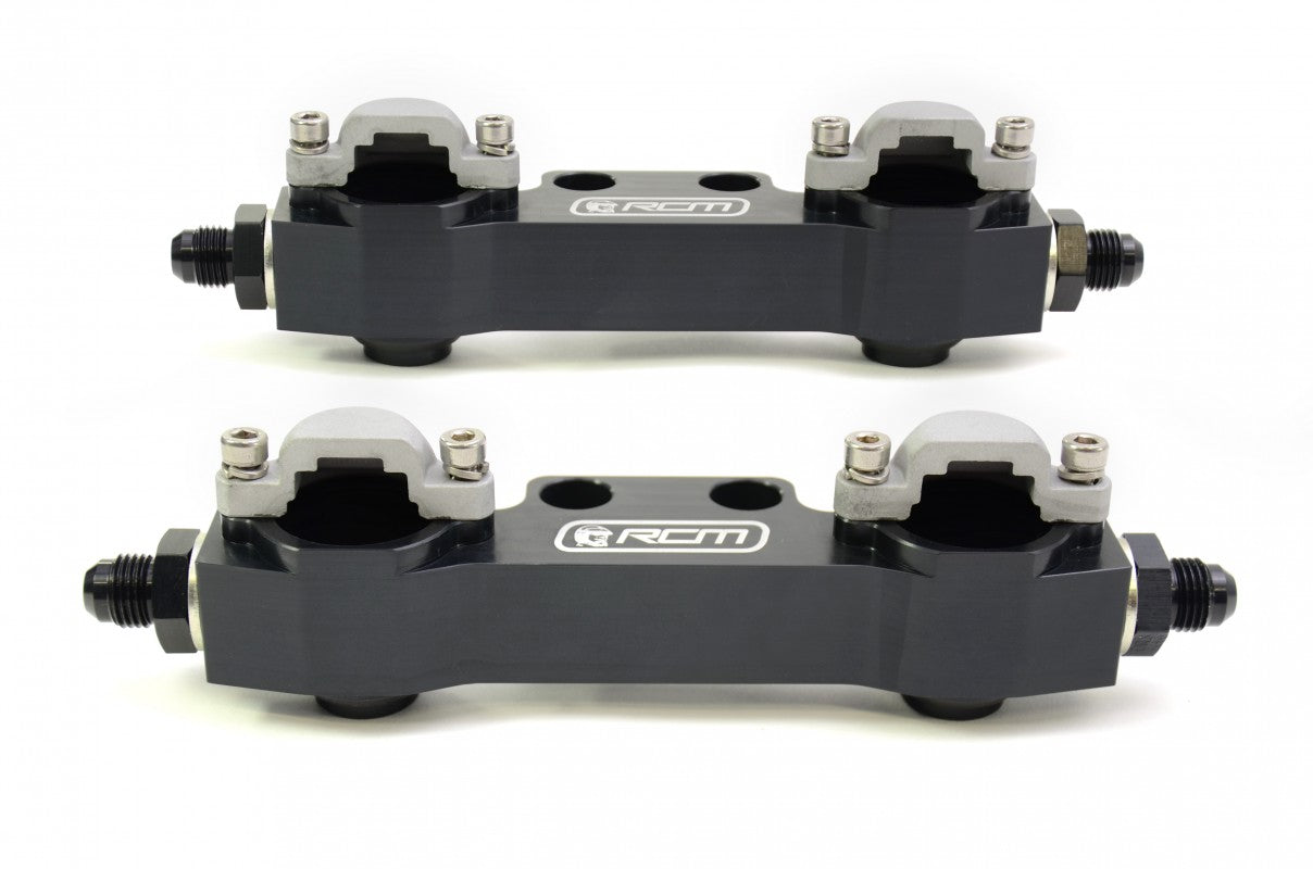 RCM Side Feed Parallel Billet Fuel Rail Pair V1 - V2