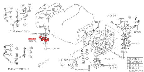 AVCS Valve Outlet Right - 10917AA060