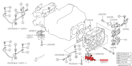 AVCS Valve Outlet Left - 10917AA070
