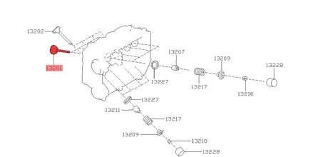 OEM Subaru Einlassventil EJ20/EJ25 - 13201AA371