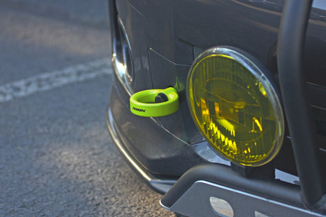 Perrin 08-14 Subaru WRX/STI Tow Hook Kit (Front) - Neon Yellow PSP-BDY-231NY