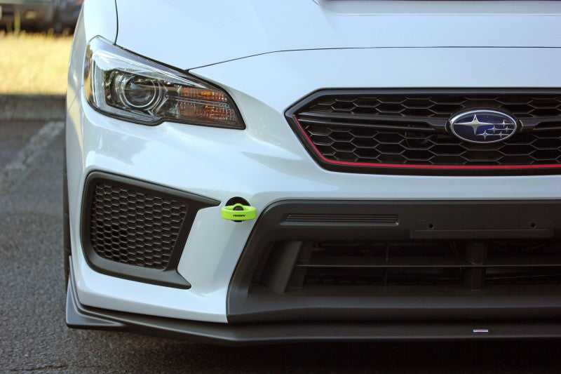 Perrin 18-21 WRX/STI / 13-20 BRZ / 17-20 Toyota 86 Front Tow Hook Kit - Neon Yellow PSP-BDY-235NY