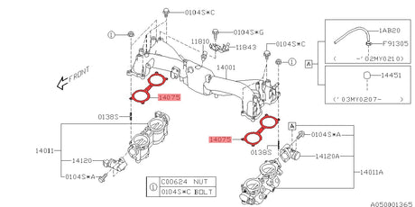 Gasket TGV - 14075AA161