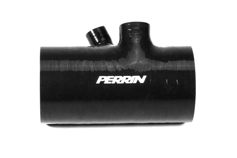 Perrin 2022+ Subaru WRX Black 3in Turbo Inlet Hose w/ Nozzle (Short) PSP-INT-426BK