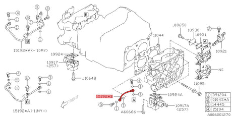 AVCS Oil Line 06+ Left WRX/STI - 15192AA212